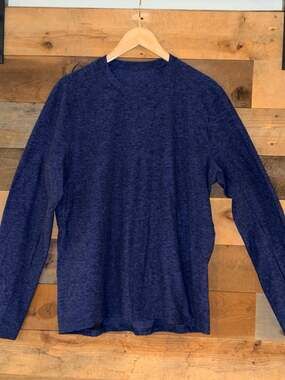 Lululemon Metal Vent Tech Short Sleeve Shirt Blue Size L